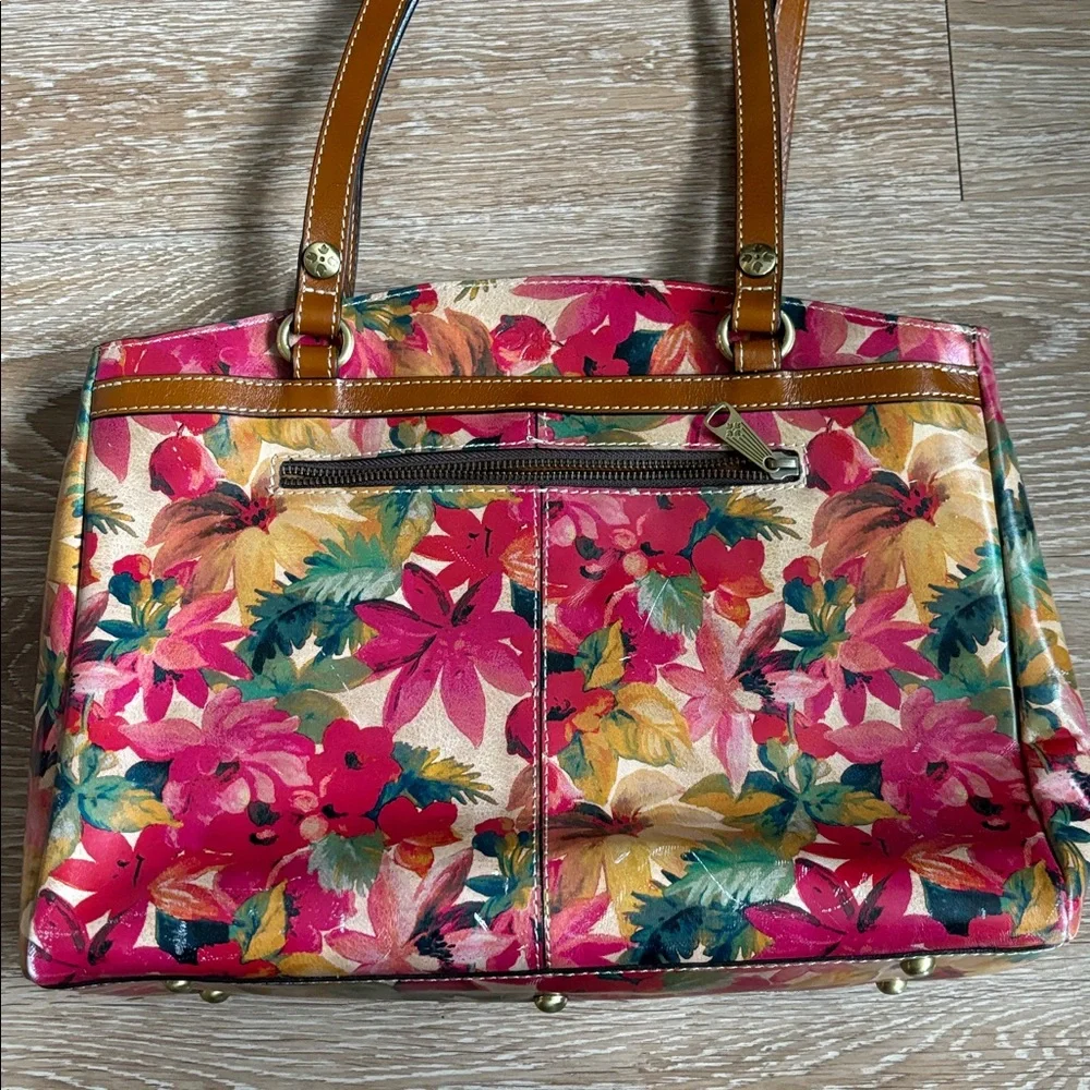 Patricia Nash Spring Multi Poppy Tote, pink floral pattern - Picture 5 of 17